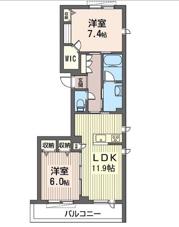 Ｐｌａｉｓｉｒ　Ⅱ 間取り