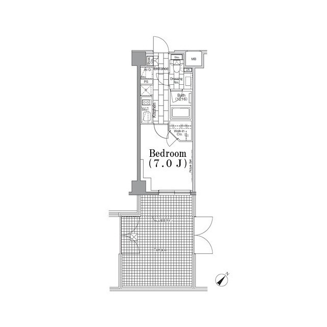 ONE ROOF　FLAT　TSUKISHIMA 間取り