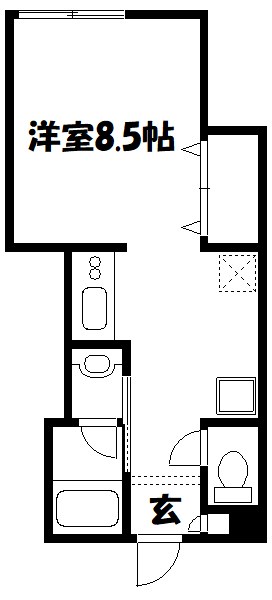 三家第1ビル 405号室 間取り