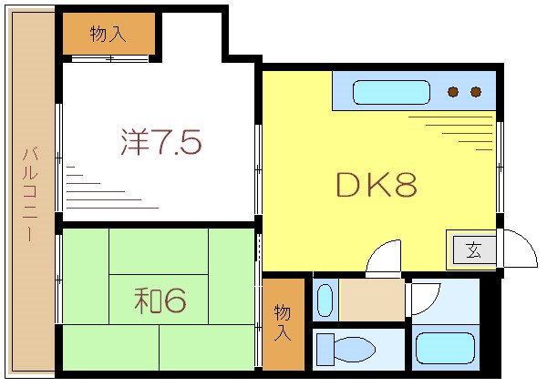 ハイネス瑞江 403号室 間取り