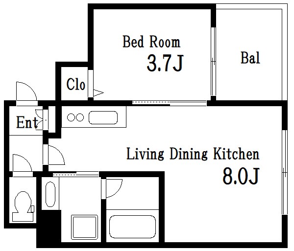 グランドヒルズ西大島 503号室 間取り