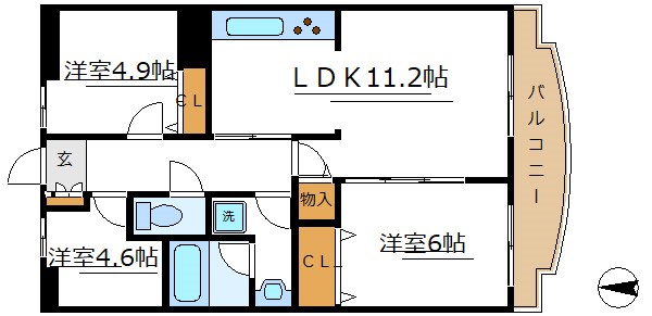 ルミエール西綾瀬  間取り