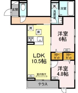 セレスティア西綾瀬 間取り