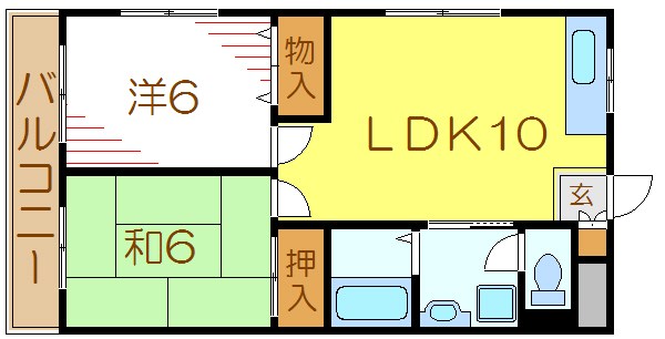 フローラ篠崎 間取り