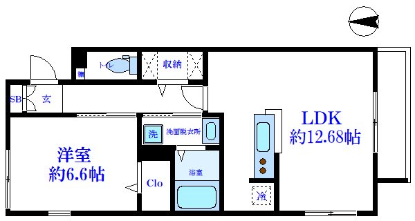 宮内サンハイツ本木2 間取り
