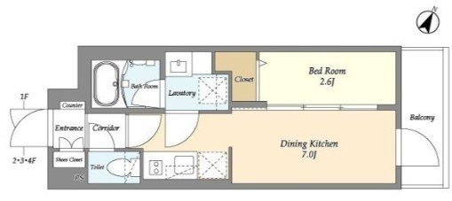グランカーサ千駄木 間取り図