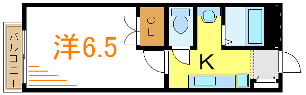 アーカスK　Ⅵ 203号室 間取り