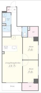 Eau・Clair道灌山 間取り図