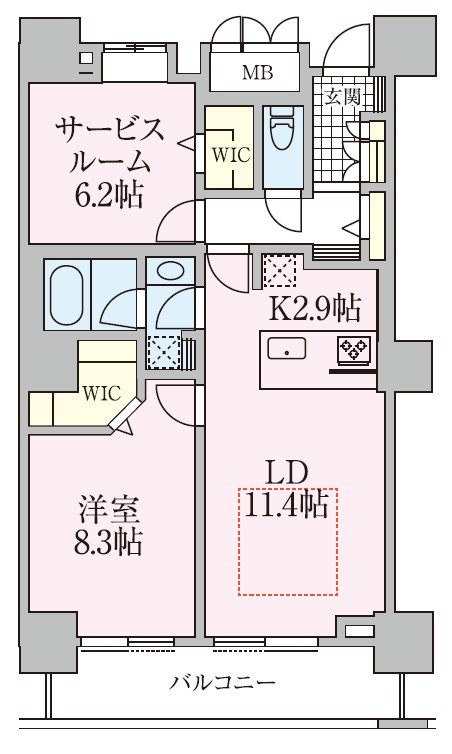 ロイヤルパークスタワー南千住 間取り図