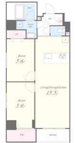 Eau・Clair道灌山 間取り図