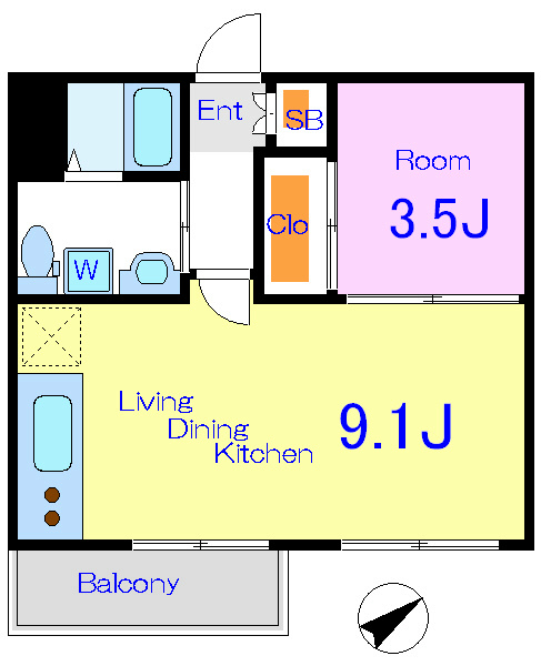 田端公園アパートメンツ 間取り図
