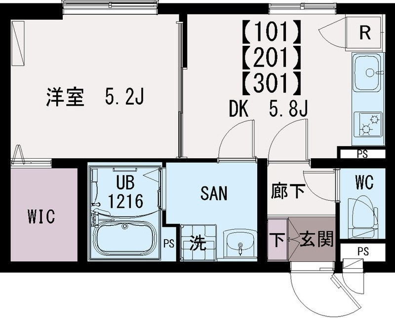 イクシオ東尾久 間取り図