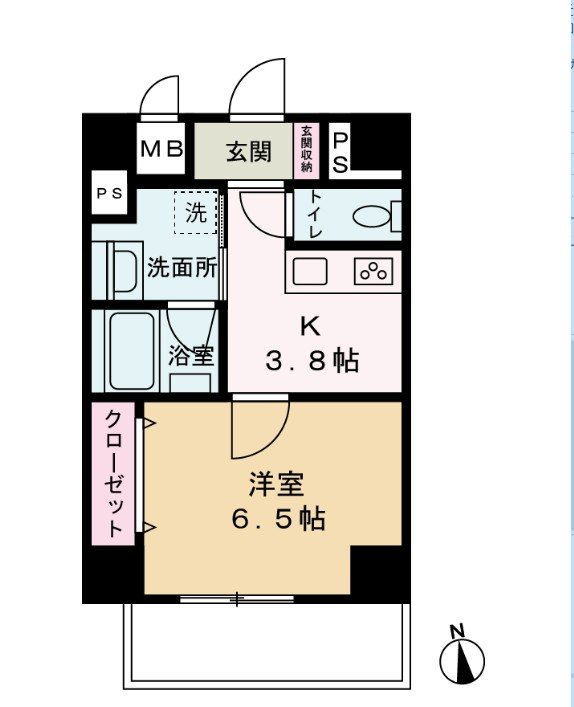 Como Palacio日暮里 間取り