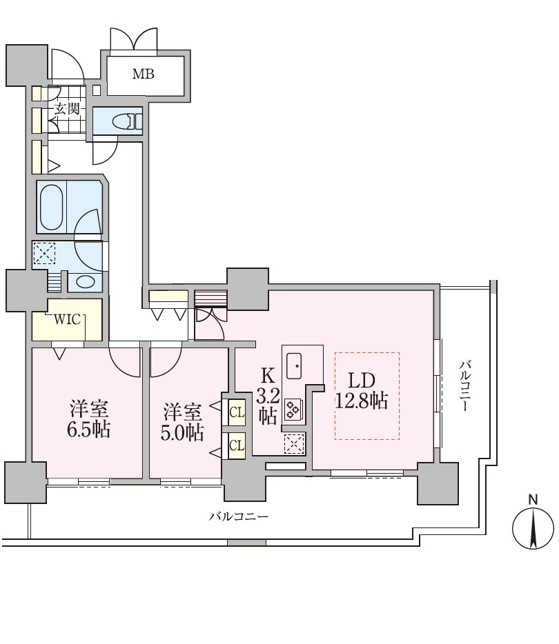 ロイヤルパークスタワー南千住 間取り図