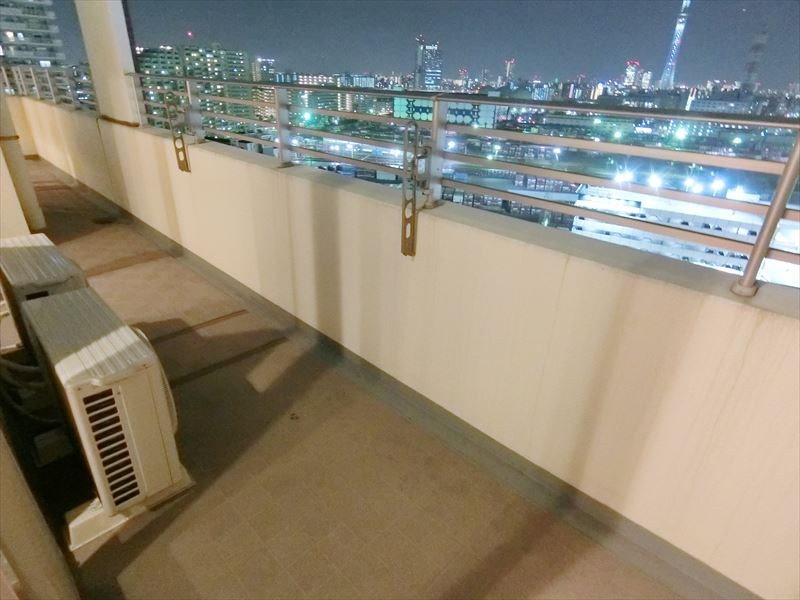 ロイヤルパークスタワー南千住 ベランダ