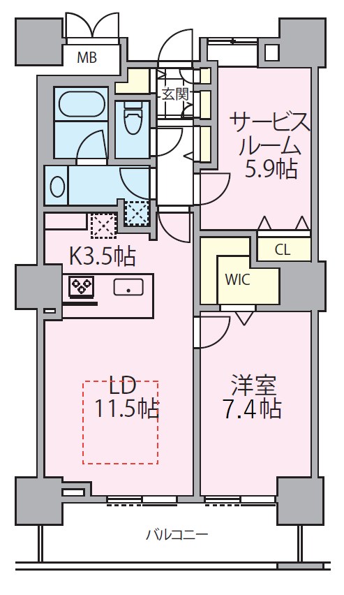 ロイヤルパークスタワー南千住 間取り図