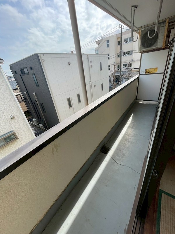 平野マンション ベランダ