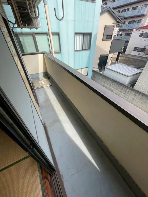 平野マンション ベランダ