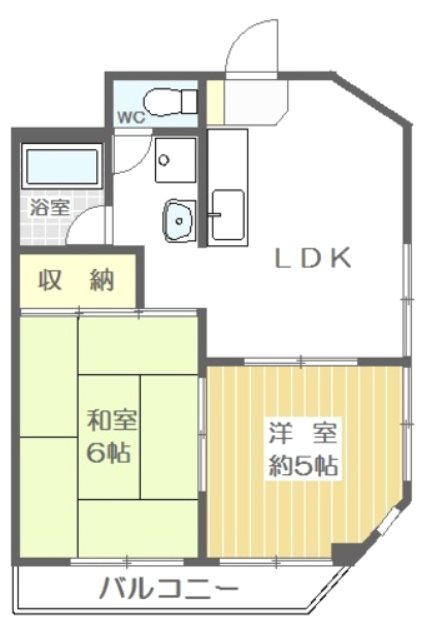 ツイン・コート E1002号室 間取り