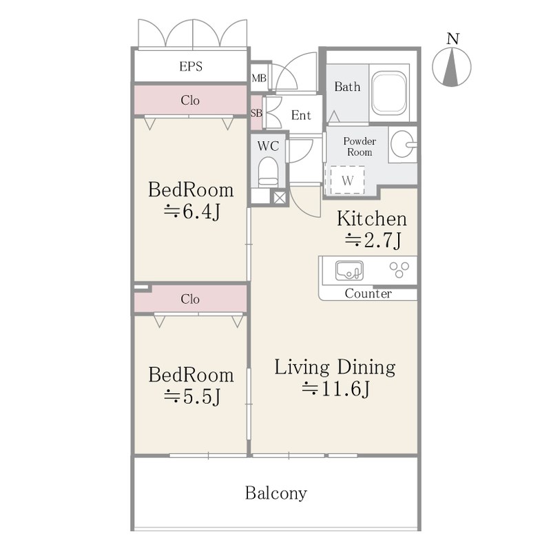 クレアールフレスカ 間取り