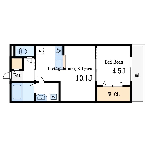 リブリ・ココシャンブル 間取り