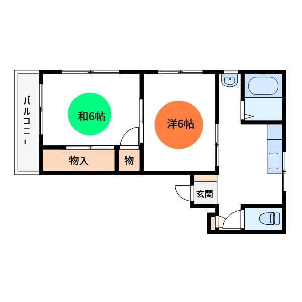 しゅんせいハイツⅢ 201号室 間取り