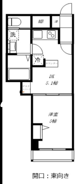 トーカンマンション日暮里 間取り図