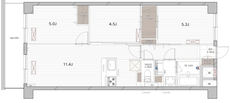 グリーンパーク北葛西 間取り