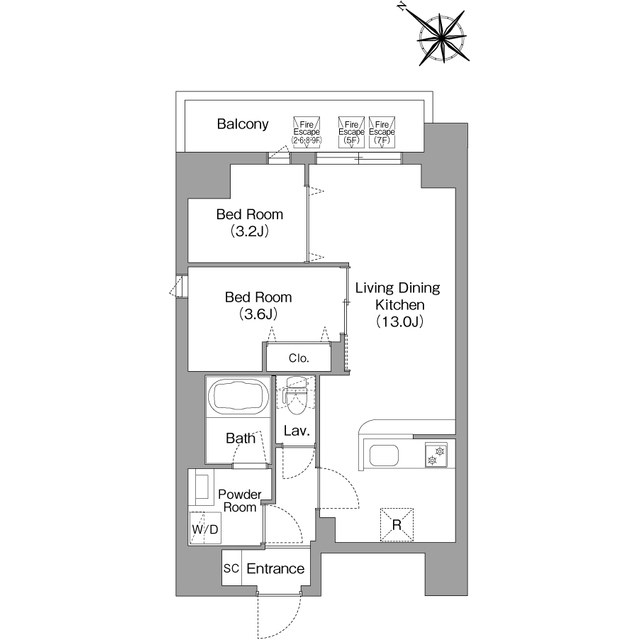 コンフォリア・リヴ豊洲キャナル 間取り