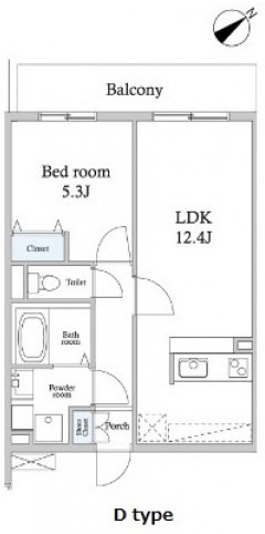 スカイグランデ八広Ａ棟 間取り図