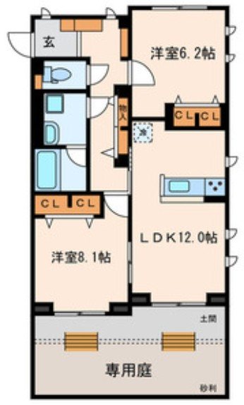 クレイン西日暮里  間取り図