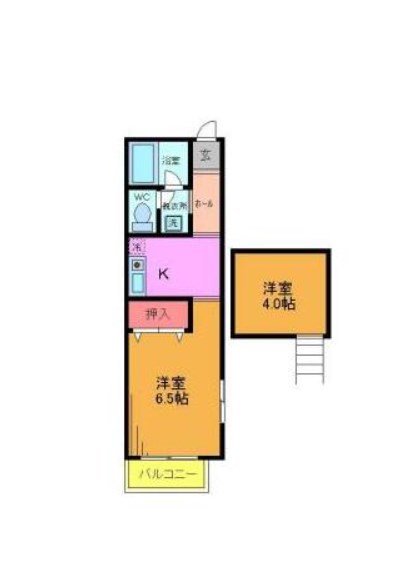 テラス今川A  102号室 間取り