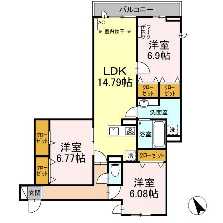 アヴァンス堀切 間取り