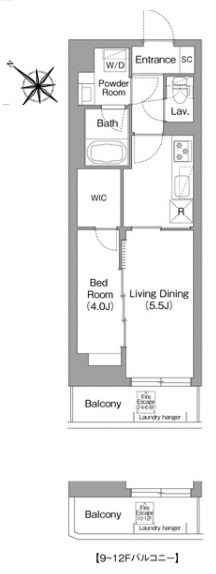 コンフォリア・リヴ豊洲キャナル 間取り