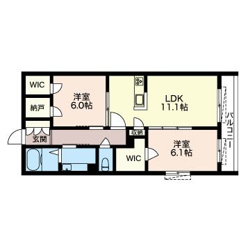 ＨｉｌｌｓーＣｅｎｔーＬｉｖｉｅ 間取り