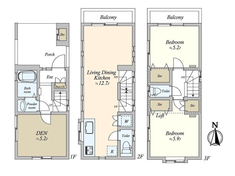 塩浜２丁目第２公園前戸建 A 間取り