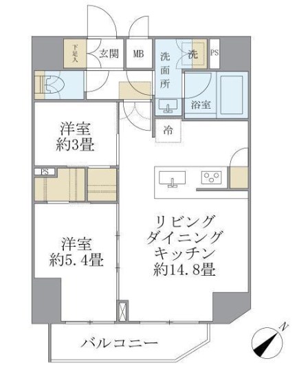 アジールコート町屋 間取り図
