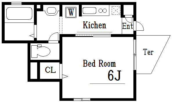 カーサビアンカ 101号室 間取り