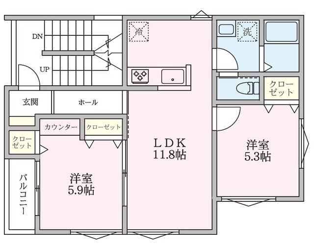 CASA　FUKUYA 間取り