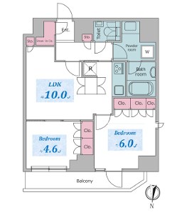 ドゥーエ日暮里 間取り図