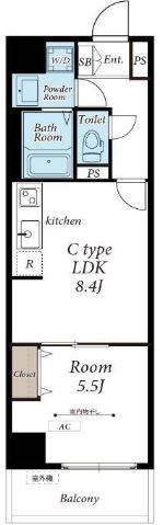 リブリ・レジデンス三ノ輪    間取り
