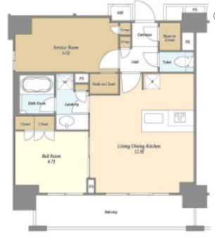 ＯＲＭＥ　ＣＯＵＲＴ　ＮＩＰＰＯＲＩ　ＥＡＳＴ 間取り図