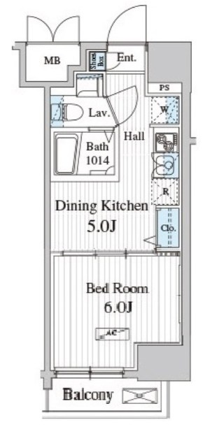 Totsu Residence Kaminarimon(ﾄｳﾂｳ　ﾚｼﾞﾃﾞﾝｽ　ｶﾐﾅﾘﾓﾝ) 間取り図