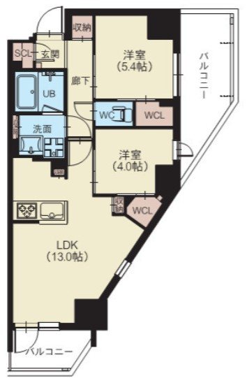 スプランディッド西日暮里 間取り図