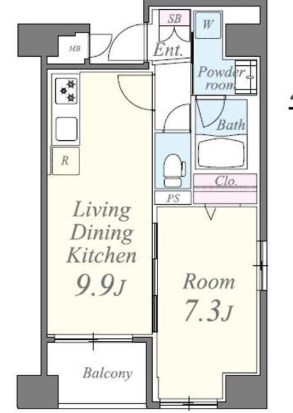 エスモア森下    間取り図