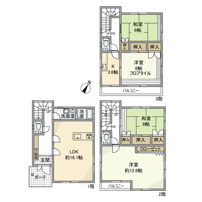 南小岩戸建 間取り
