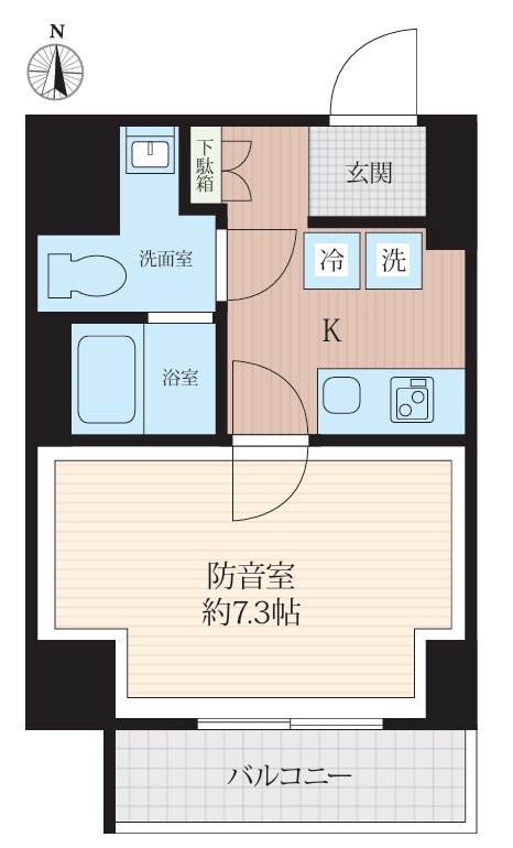WHARF bo-on 住吉 間取り