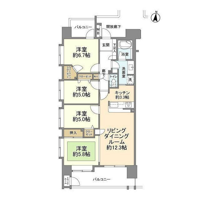 ローヤルシティ一之江弐番館 間取り