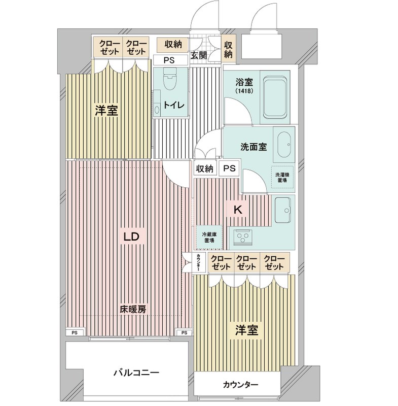 ドゥーエ日本橋  間取り