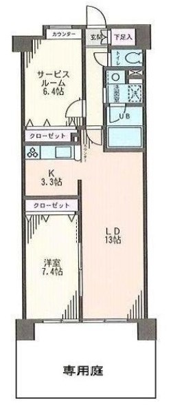 フェリーチェ 104号室 間取り